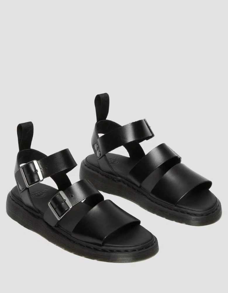 Dr. Martens Gryphon Brando Leather Women's Black Sandals