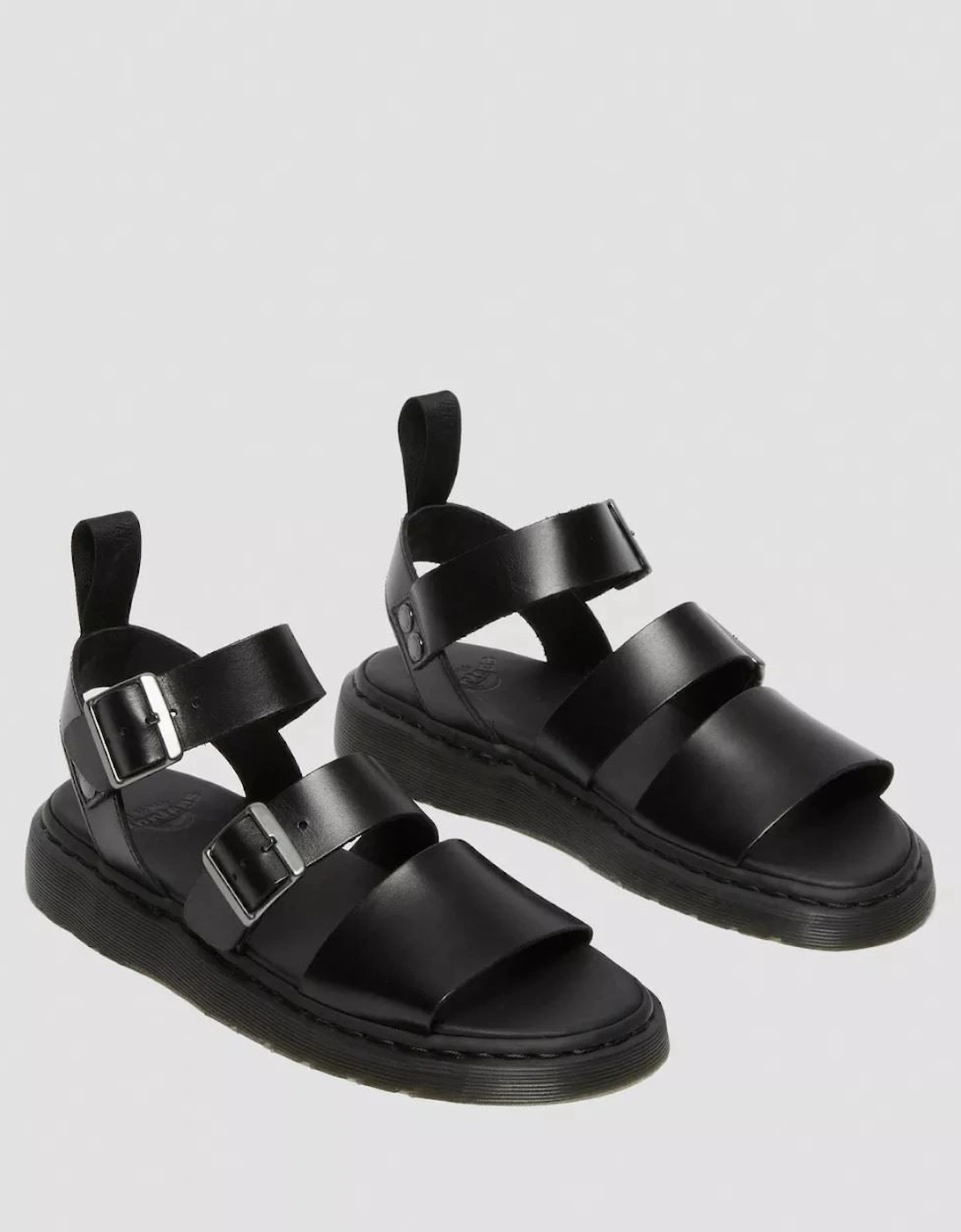 Dr. Martens Gryphon Brando Leather Women's Black Sandals, 8 of 7