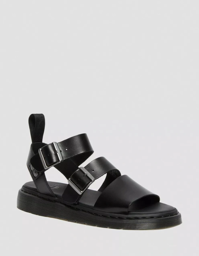 Dr. Martens Gryphon Brando Leather Women's Black Sandals