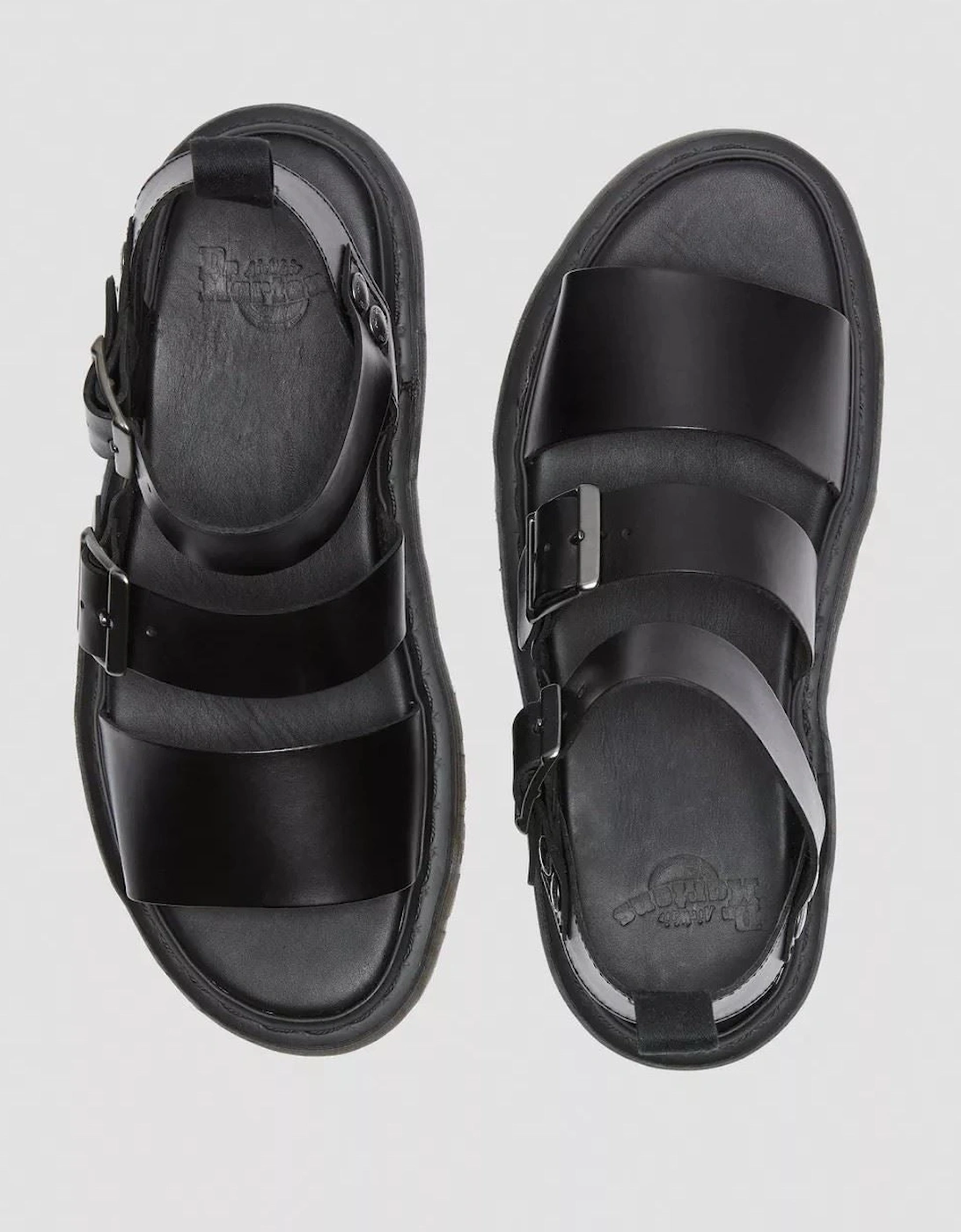 Dr. Martens Gryphon Brando Leather Women's Black Sandals