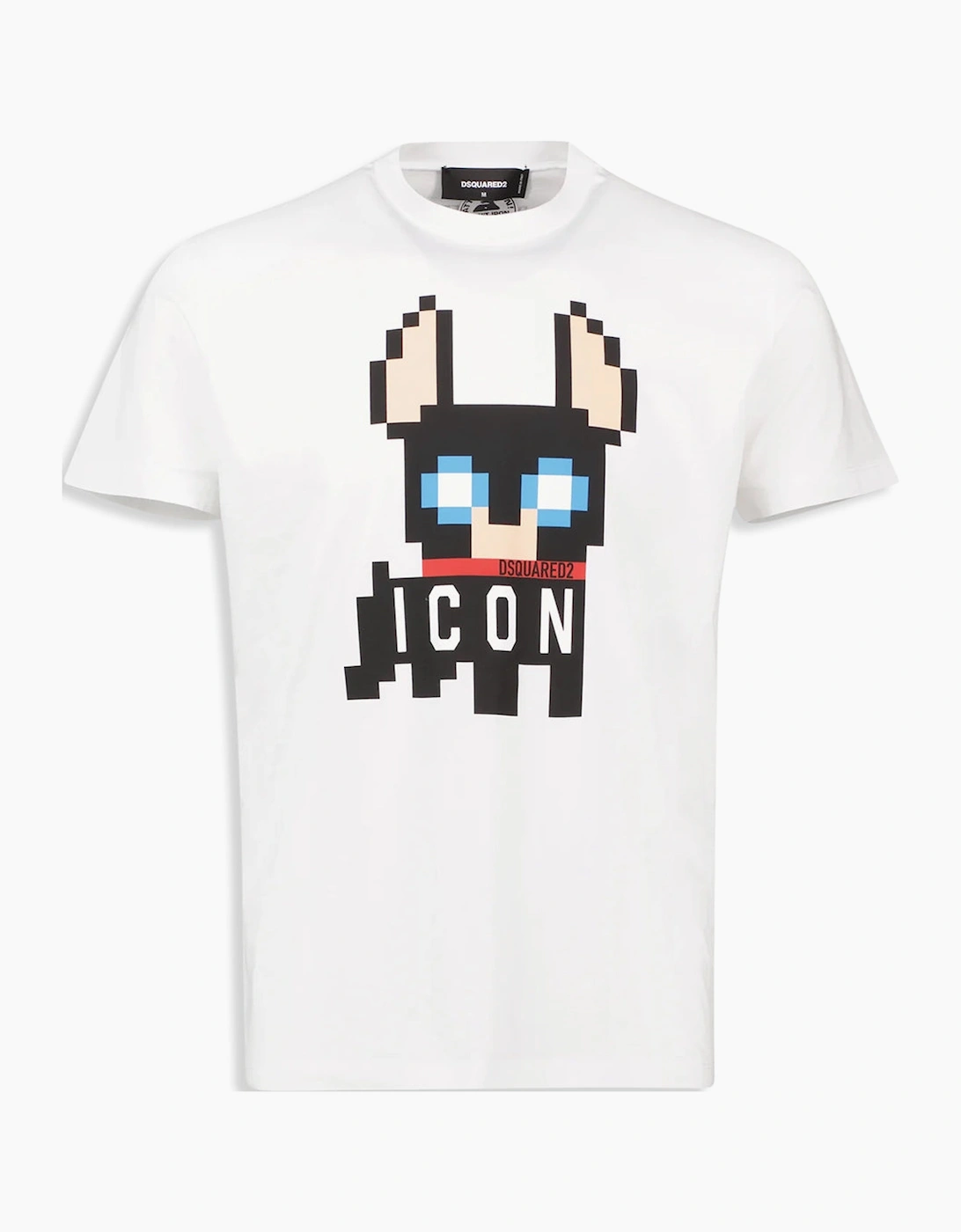 Dsquared2 Men's White Icon Ciro Cool Logo Print T-Shirt  36 S