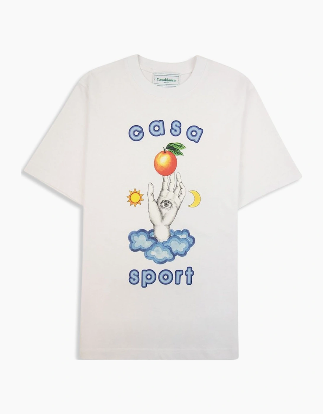 Casablanca Men's Men's White Casablanca Talisman Printed T-Shirt