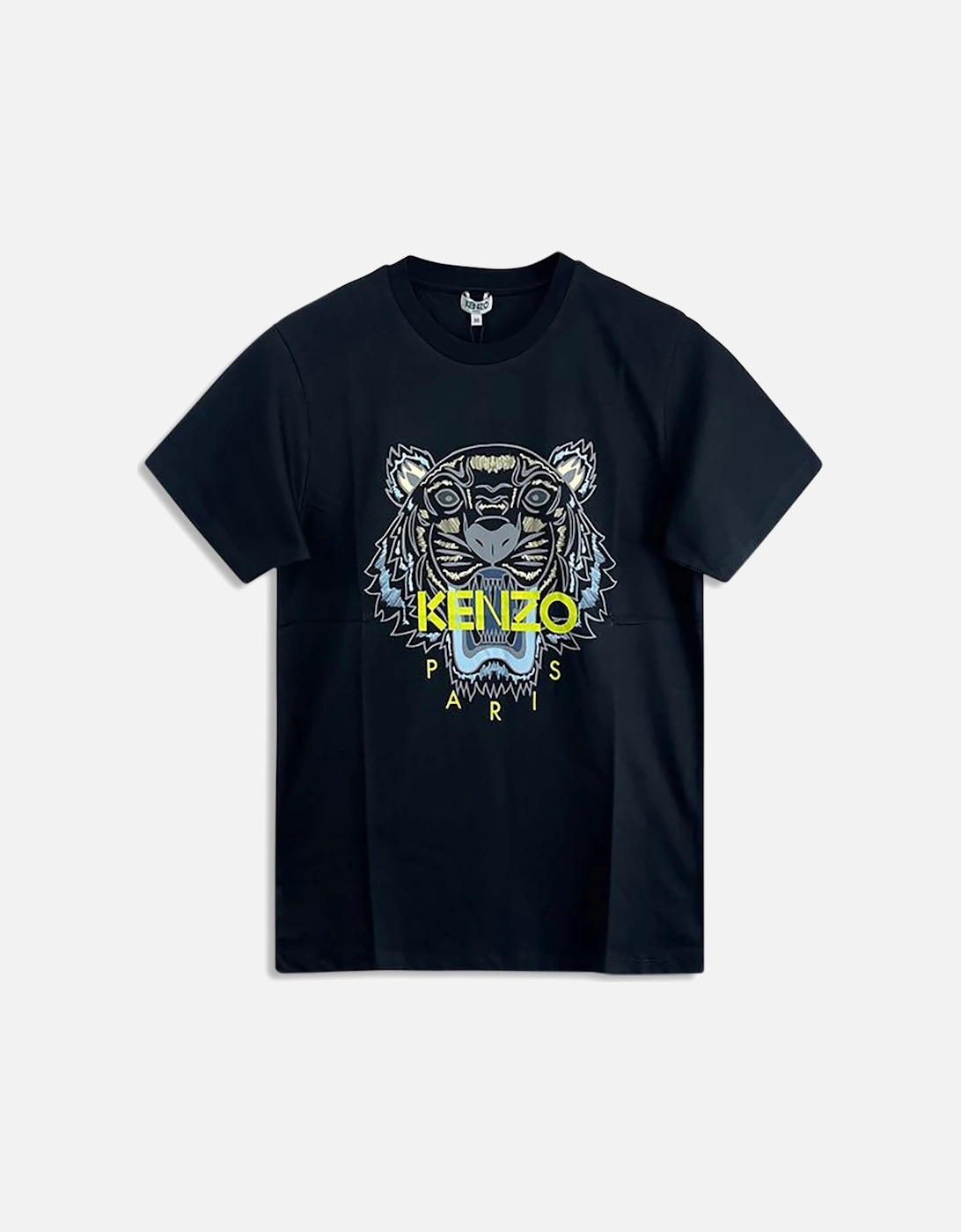 Men's Men's Black Kenzo Classic Yellow/Grey Tiger T Shirt - Size: 36