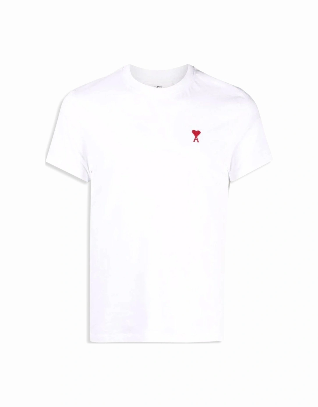Ami Paris Men's White 'Ami De Coeur' Slim Fit T-Shirt  34 Xs