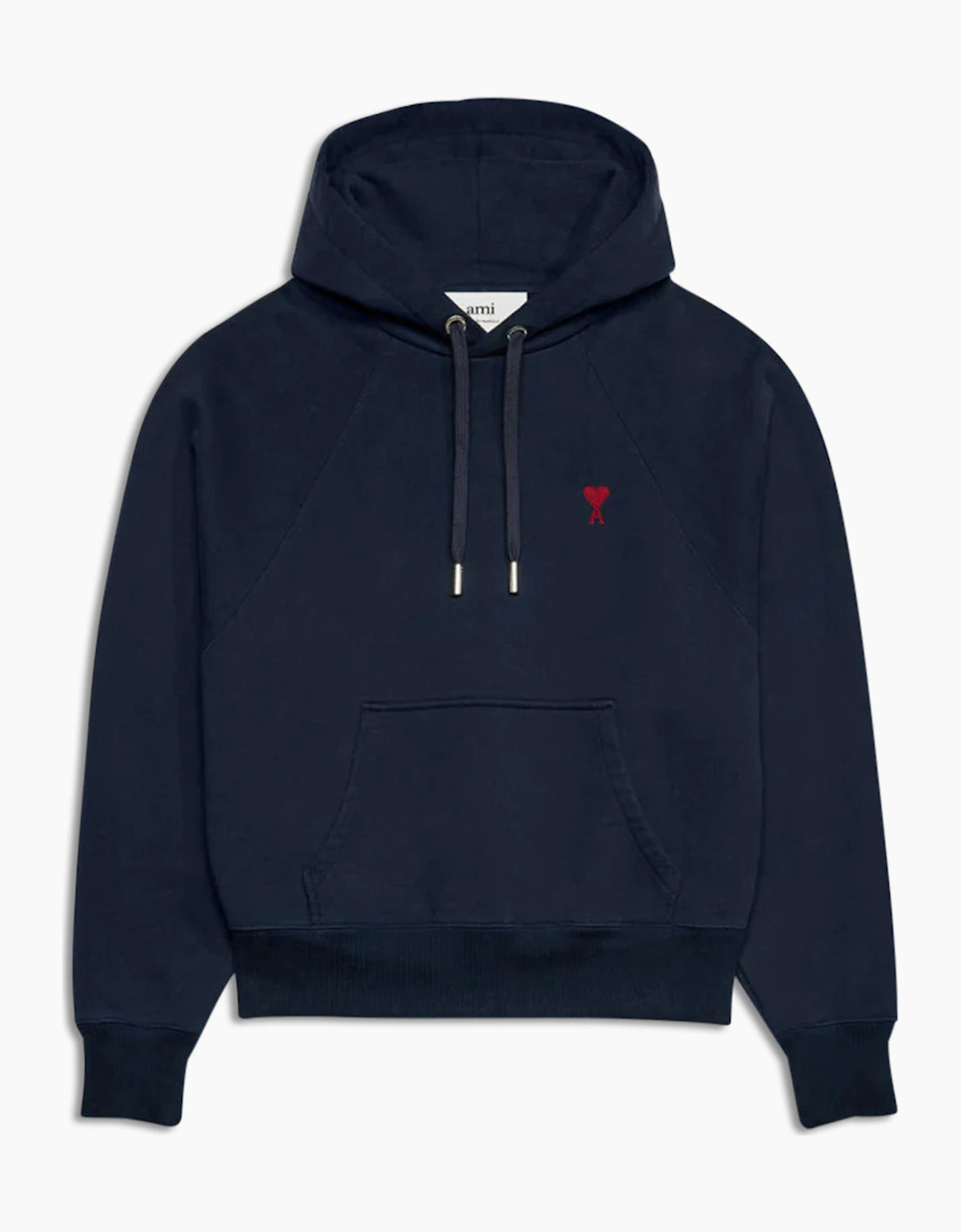 Ami Paris Men's Blue Red Ami De Coeur Night Hoodie  34 Xs