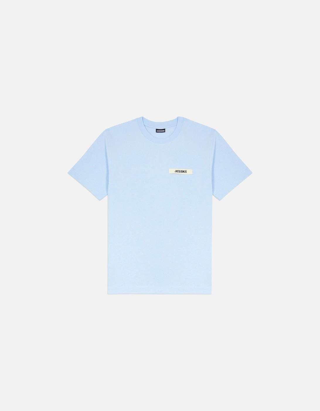 Jacquemus Men's Blue Light Le T-Shirt Gros Grain T-Shirt - Size: 42