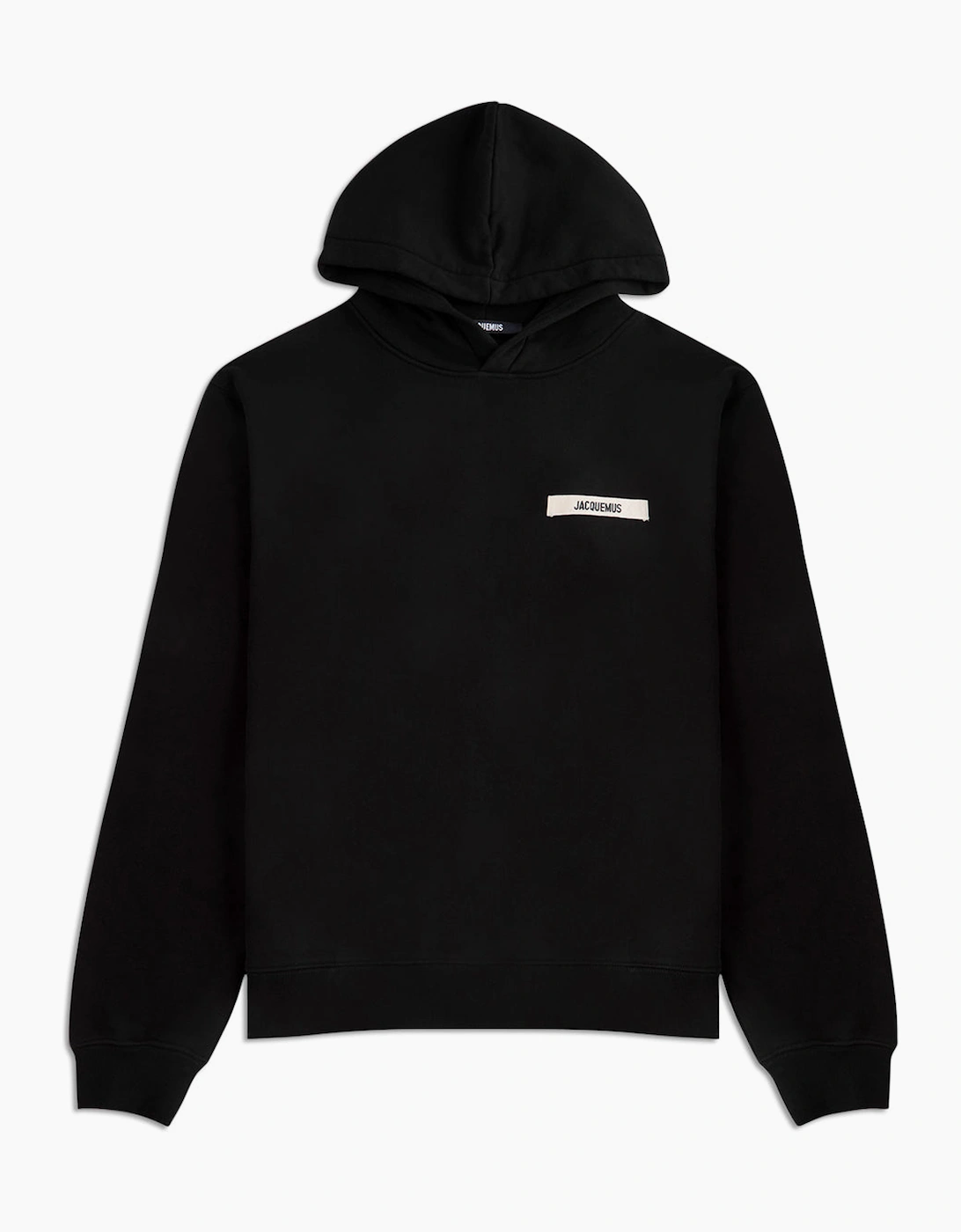 Jacquemus Men's Black Le Hoodie Gros Grain Sweatshirt - Size: 36