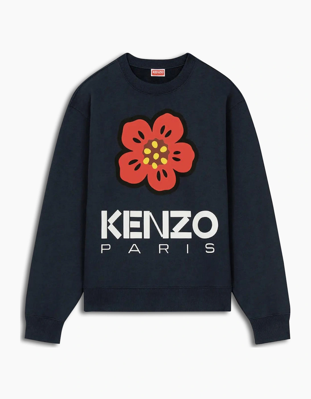 Men's Men's Kenzo Midnight Blue Boke Flower Sweatshirt - Navy - Size: 42