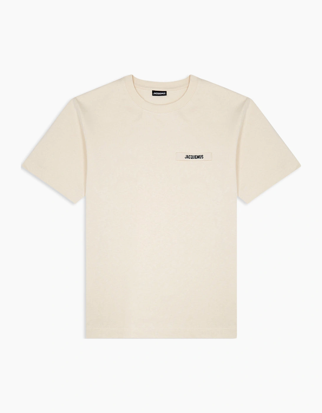 Men's Men's Beige Jacquemus Le T-Shirt Gros Grain T-Shirt - Cream - Size: 44