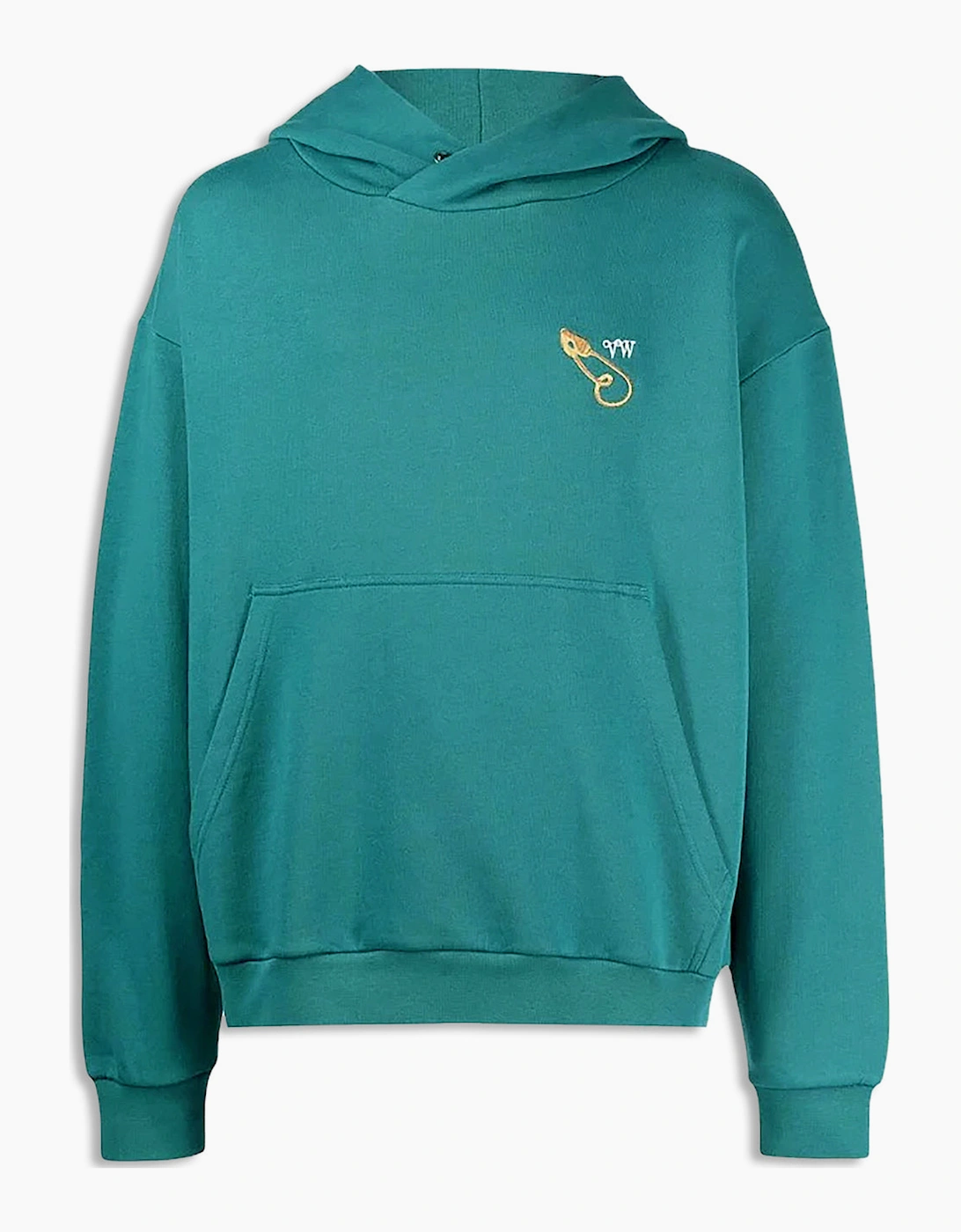Men's Men's Teal Vivienne Westwood Organic Cotton Pullover Hood - Blue/Green - Size: 42