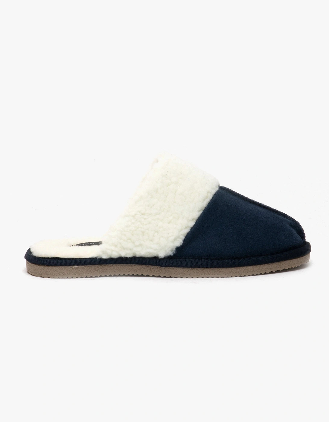 Hush Puppies Women's Hush Puppies ARIANNA Womens Suede Mule Slippers Navy - Blue
