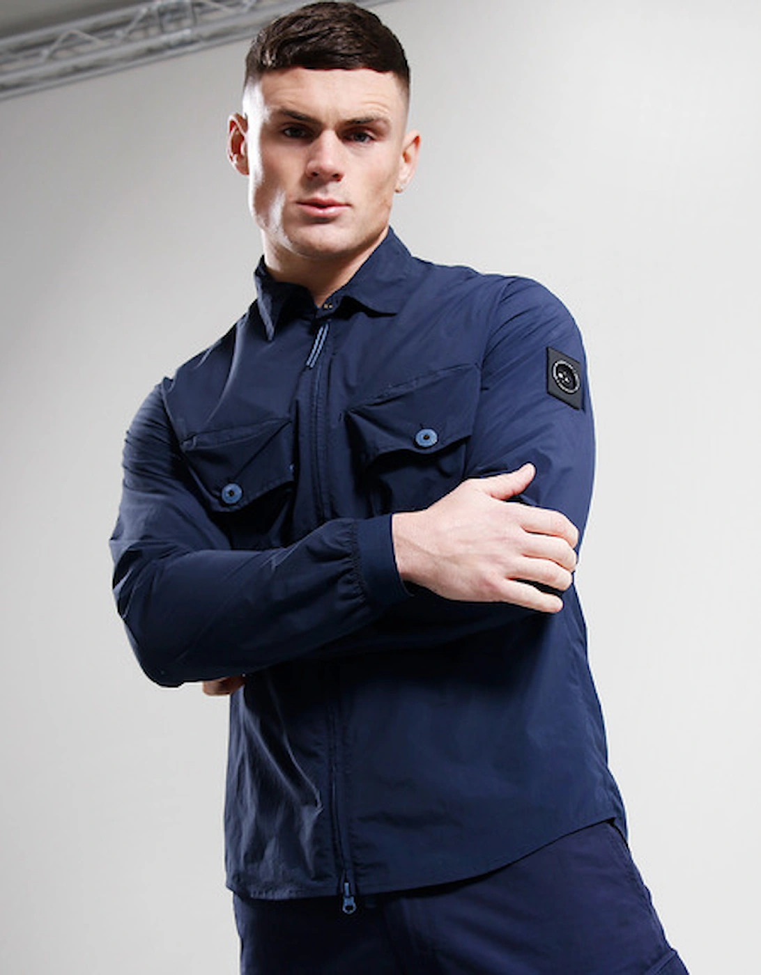 Marshall Artist Men's Tonaro Overshirt - Navy - Size: MEDIUM