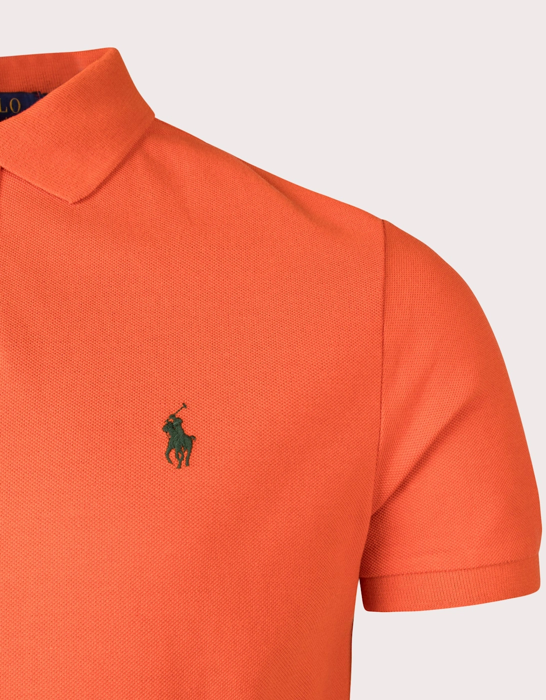 Custom Slim Fit Mesh Polo Shirt