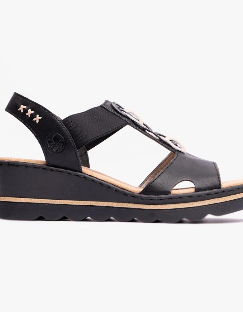 67498-00 Womens Sandals Black