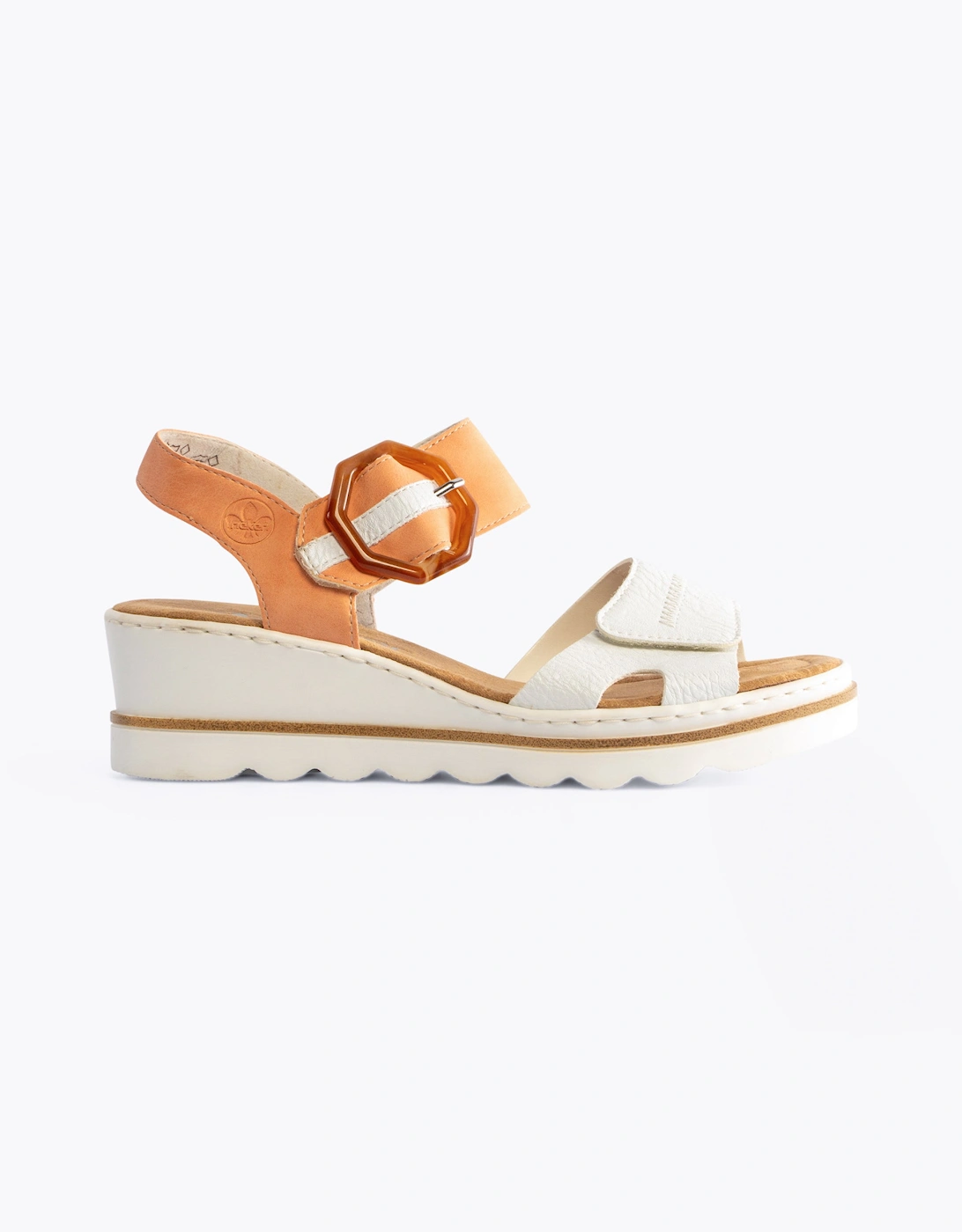 Women's Rieker 67476-38 Womens Sandals White - Size: 4