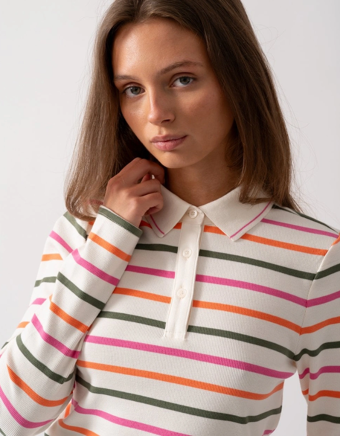 Fairfield Womens Ribbed Polo 224303