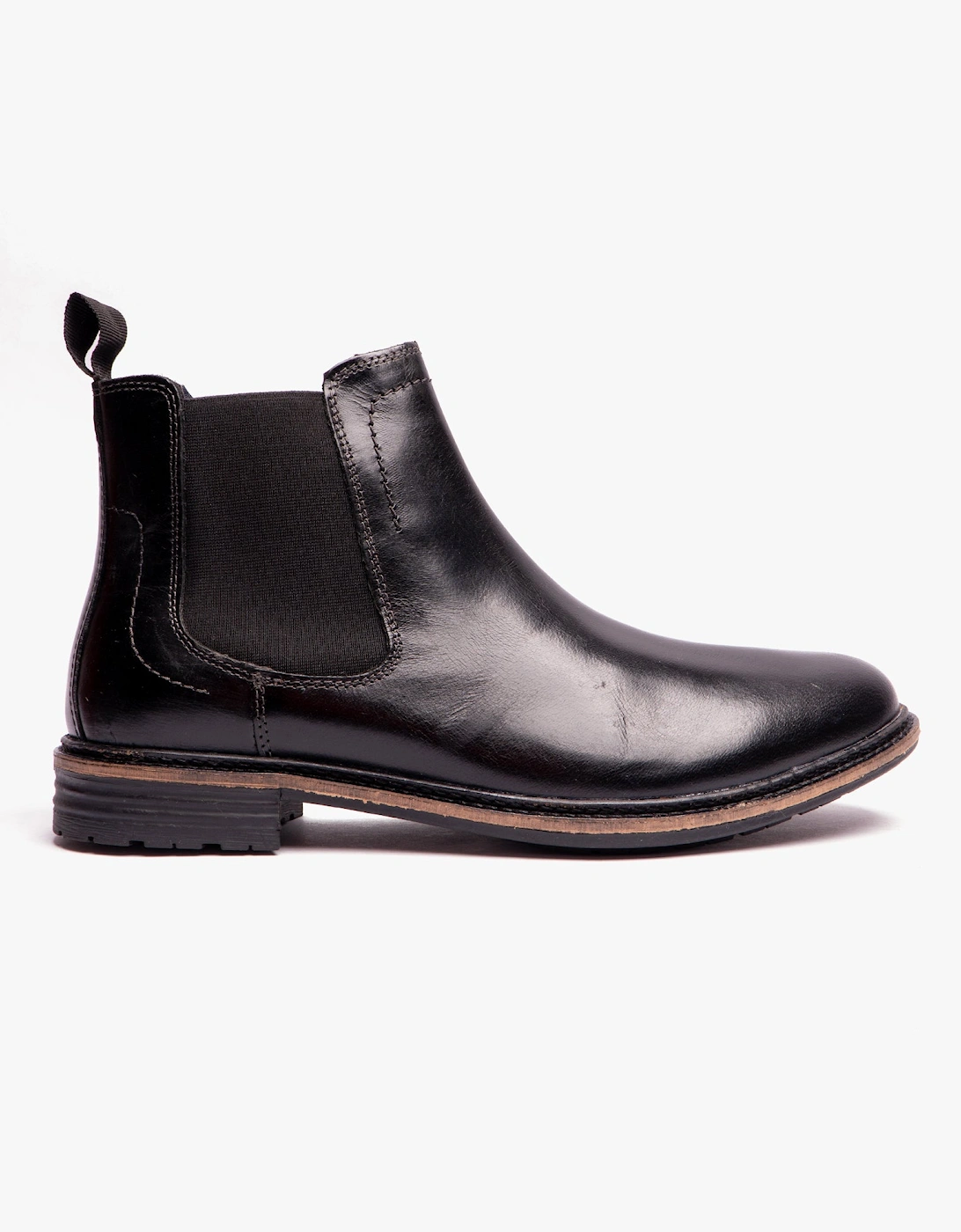 Hush Puppies Men's Hush Puppies JUSTIN Mens Chelsea Boots Black