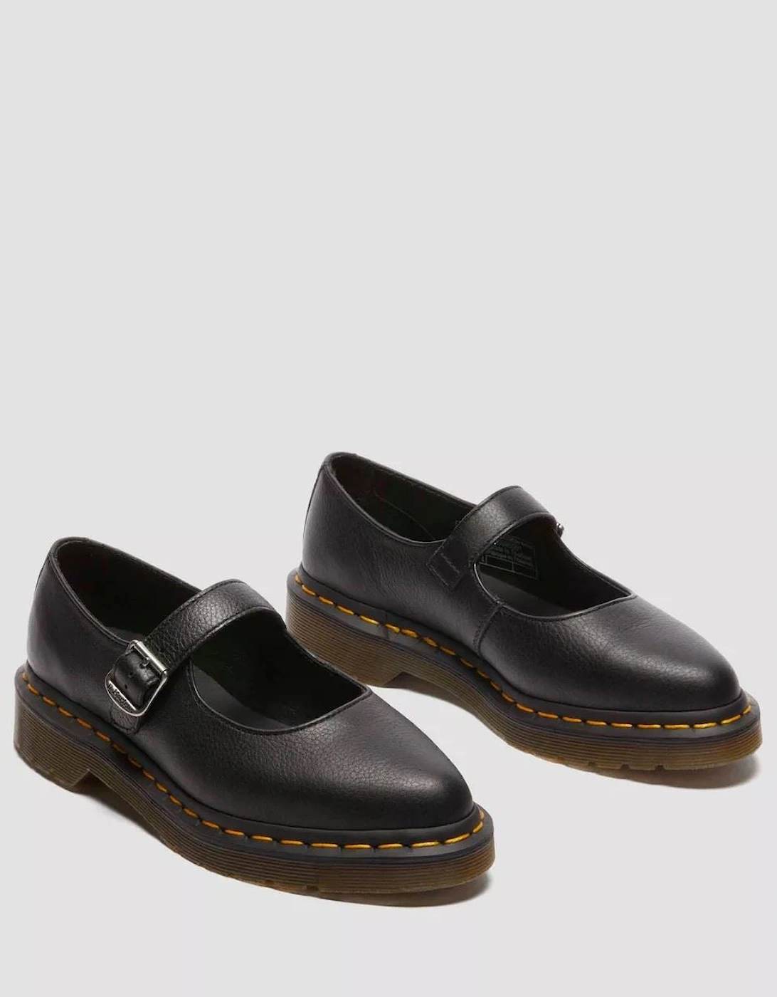 Dr. Martens Elphie Mary Jane Virginia Leather Women's Black Shoes, 8 of 7