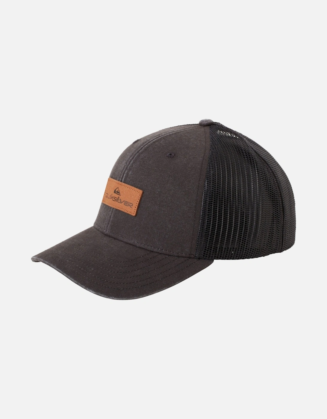Quiksilver Men's Black/Grey Down The Hatch Trucker Baseball Cap - Size: One Size