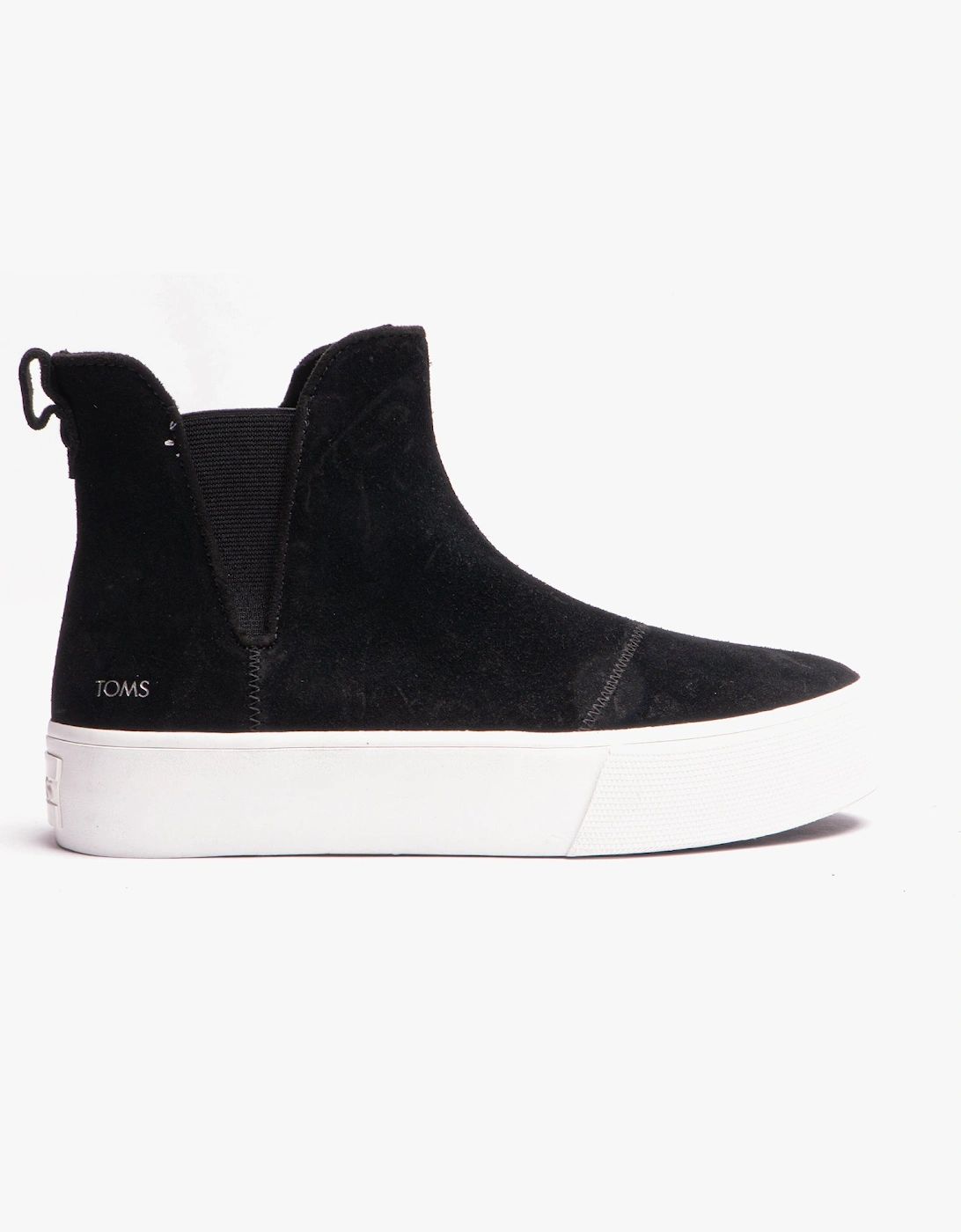 Women's TOMS FENIX PLATFORM CHELSEA Womens Boots Black - Size: 4