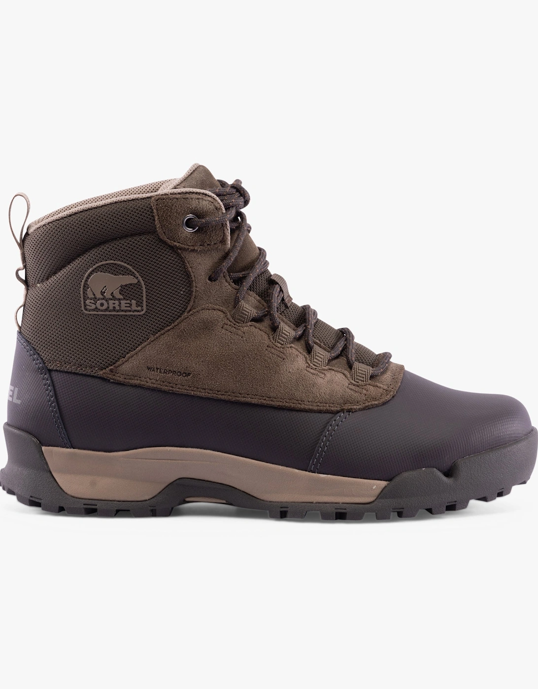 Men's Sorel BUXTON LITE LACE PLUS Mens Winter Boots Brown - Size: 9