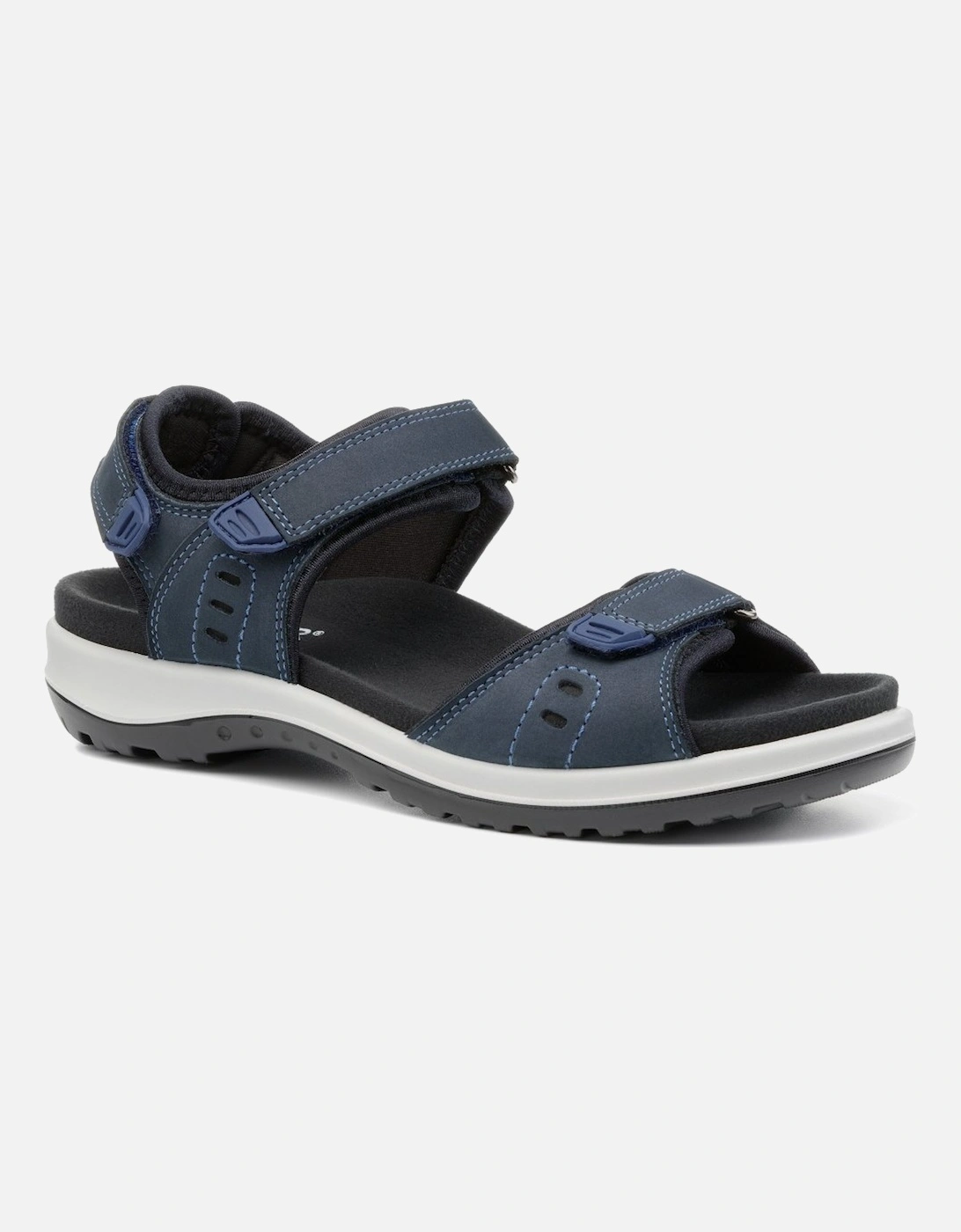 Hotter Women's Navy Walk Ii Sandals - Size: 6.5