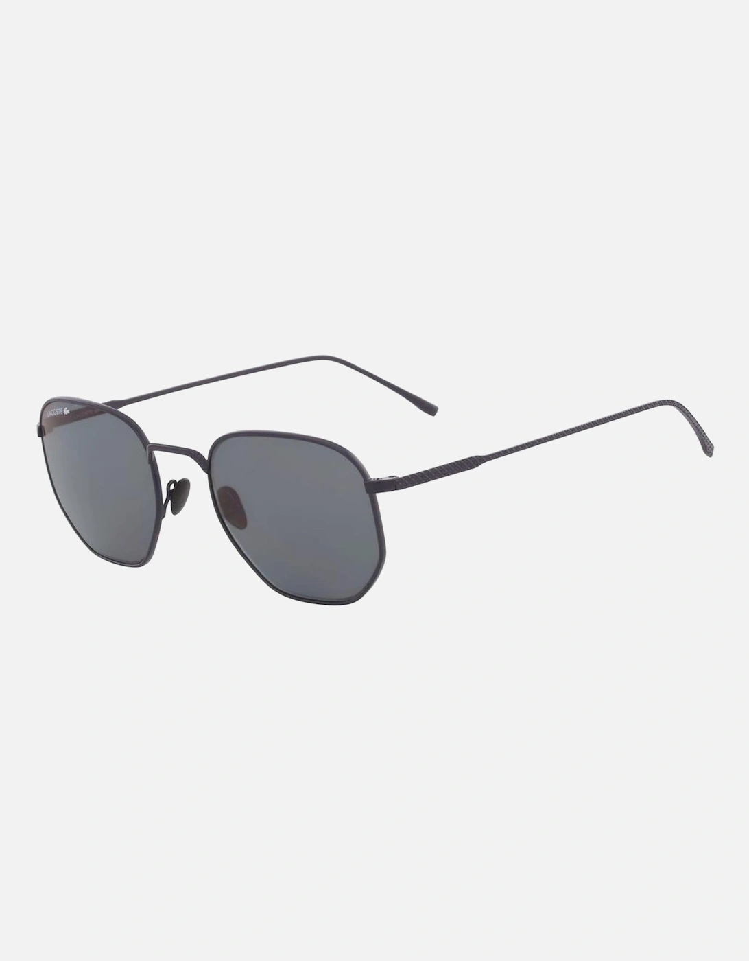Metal Frame Sunglasses with Grey Lenses Unisex - Blue, 3 of 2