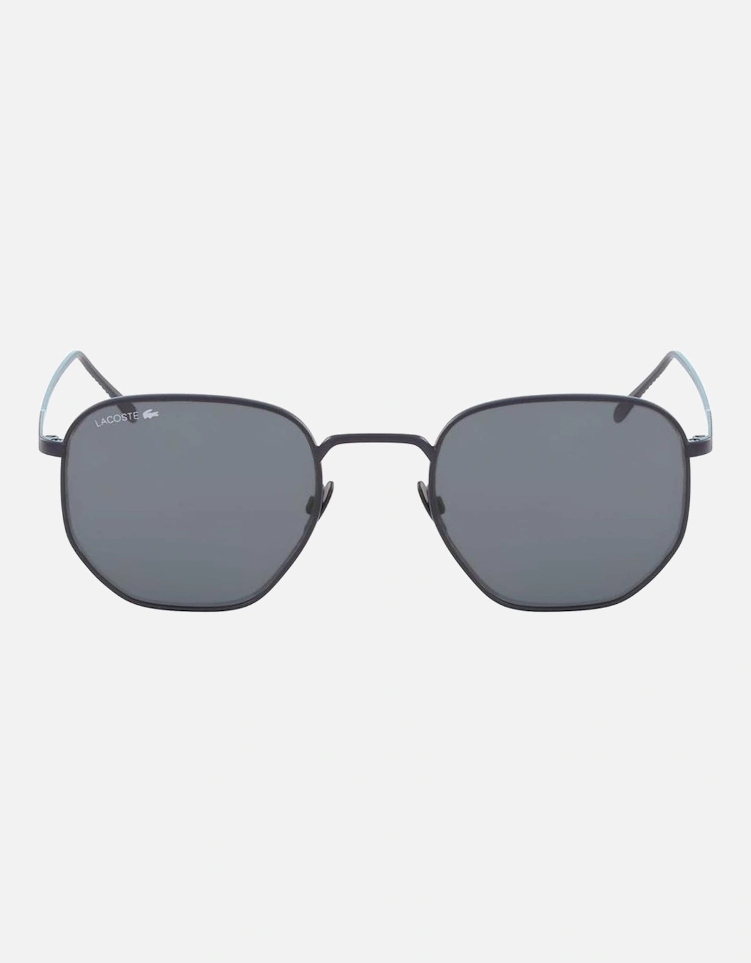 Metal Frame Sunglasses with Grey Lenses Unisex - Blue