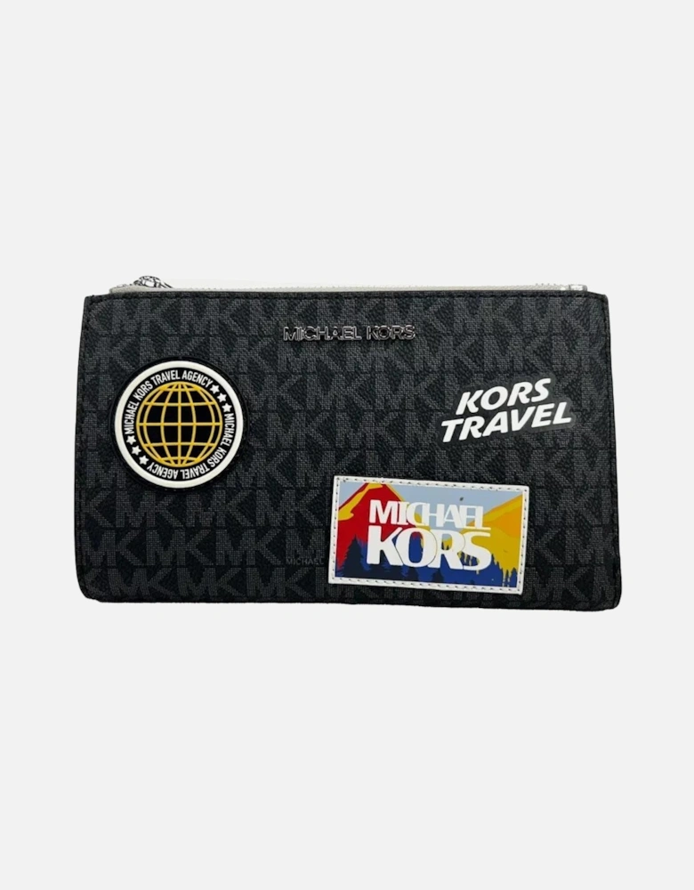 Travel Patchwork Wristlet Women - Black Wallets