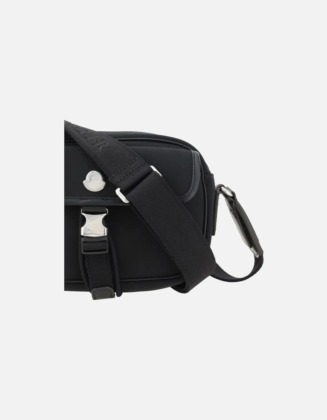 New Trick Shoulder Bag with Leather Details Women - Black