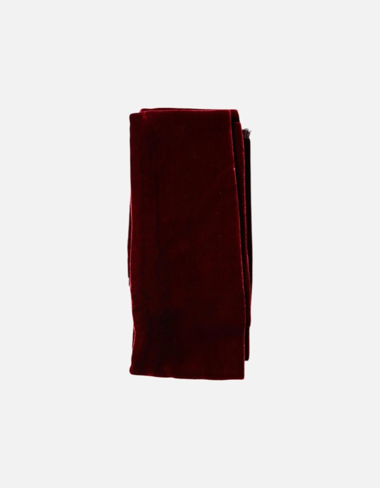 Cotton and Silk Blend Fringed Scarf Women - Bordeaux Scarves