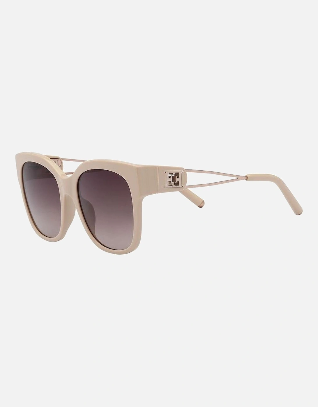 Metal Sunglasses with Degraded Lenses Women - Beige, 3 of 2