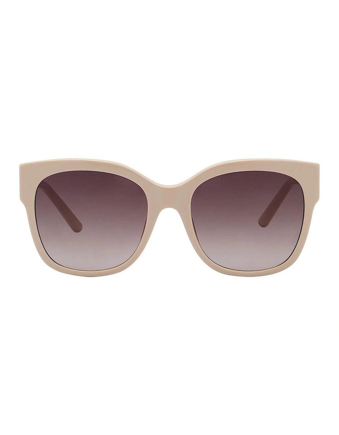 Metal Sunglasses with Degraded Lenses Women - Beige