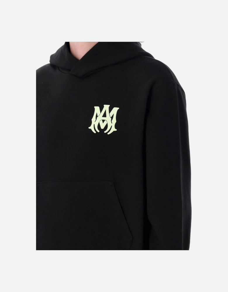 M.A Logo Hoodie Black/Lime