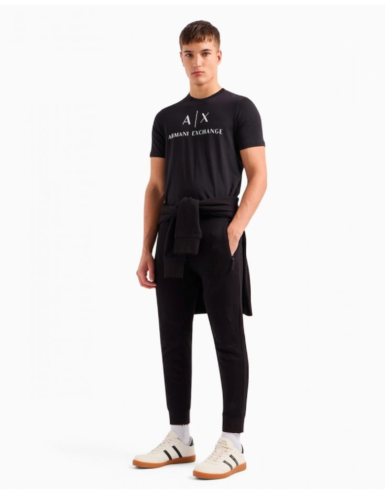 Zip Pocket Track Pants Black