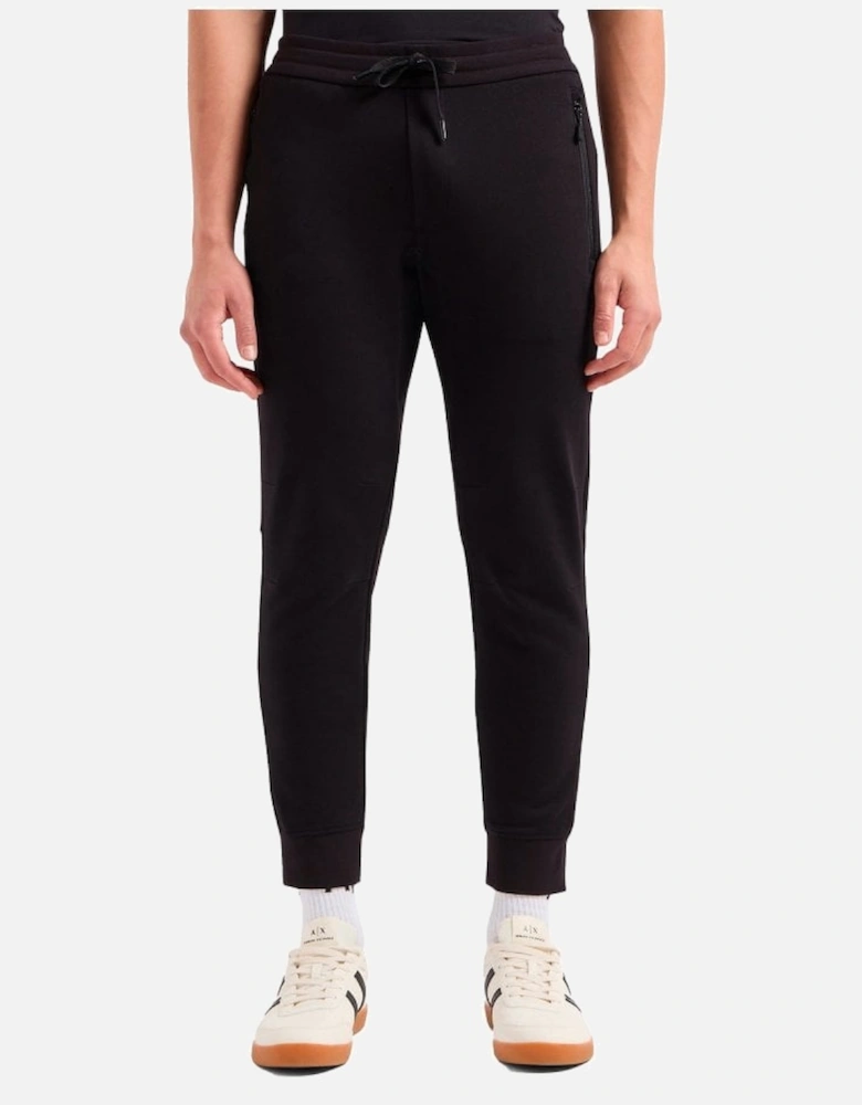 Zip Pocket Track Pants Black