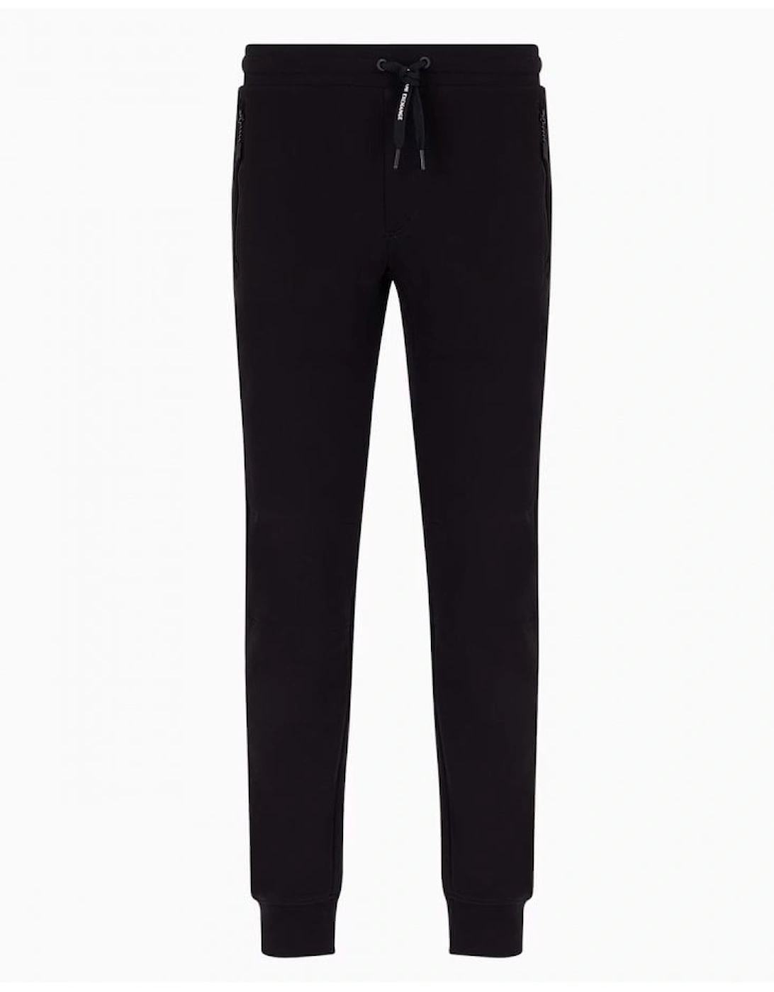 Zip Pocket Track Pants Black