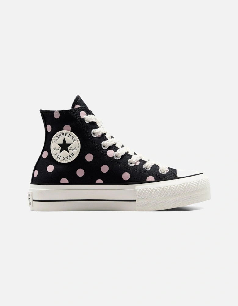 Women's Chuck Taylor All Star Lift Canvas Hi-Top Trainers - Black