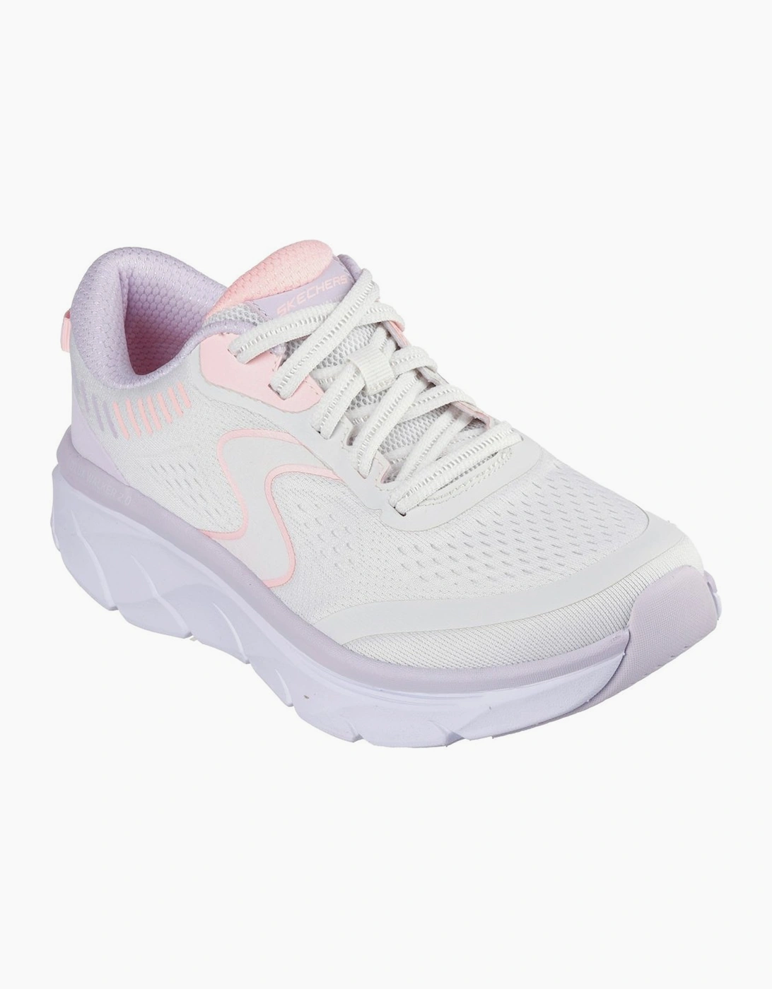 Skechers Women's White D'lux Walker 2.0 Active Pace Trainers - Size: 5