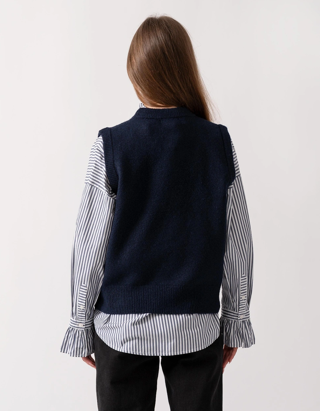 Holly Womens Crew Neck Knit Tank Top