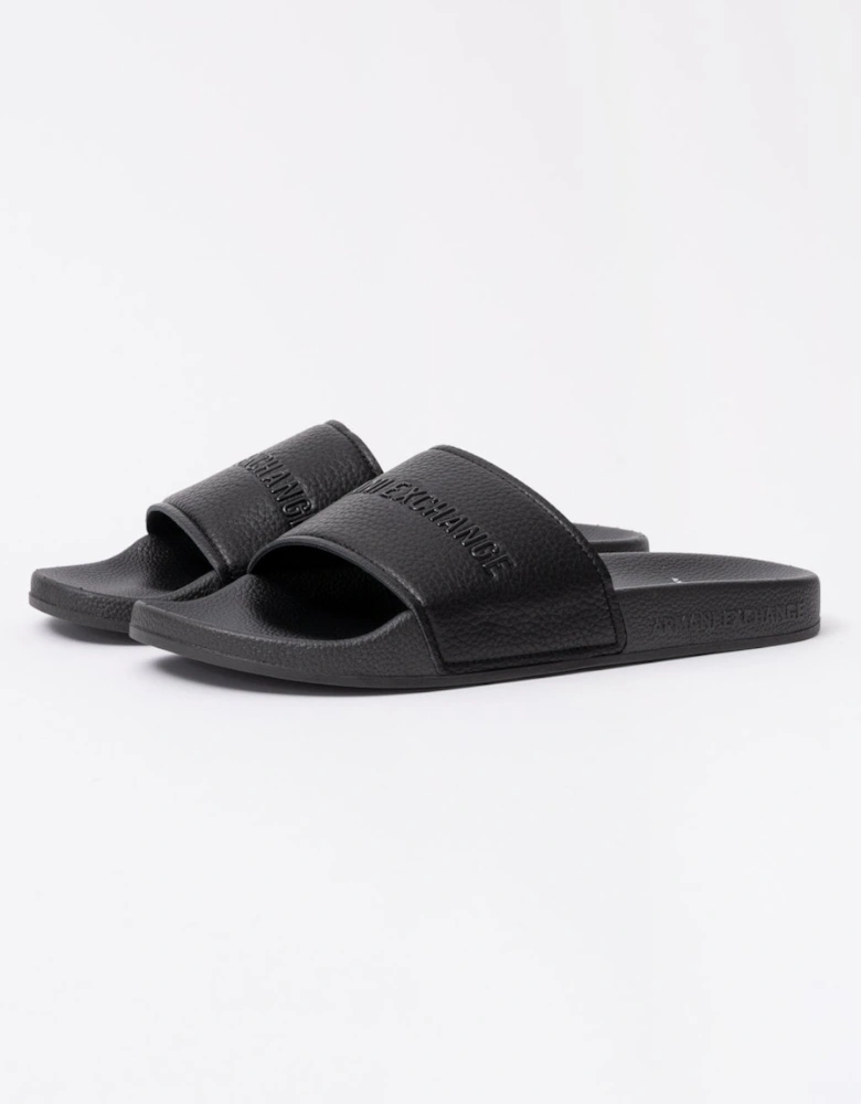 Mens Tumbled PU Sliders