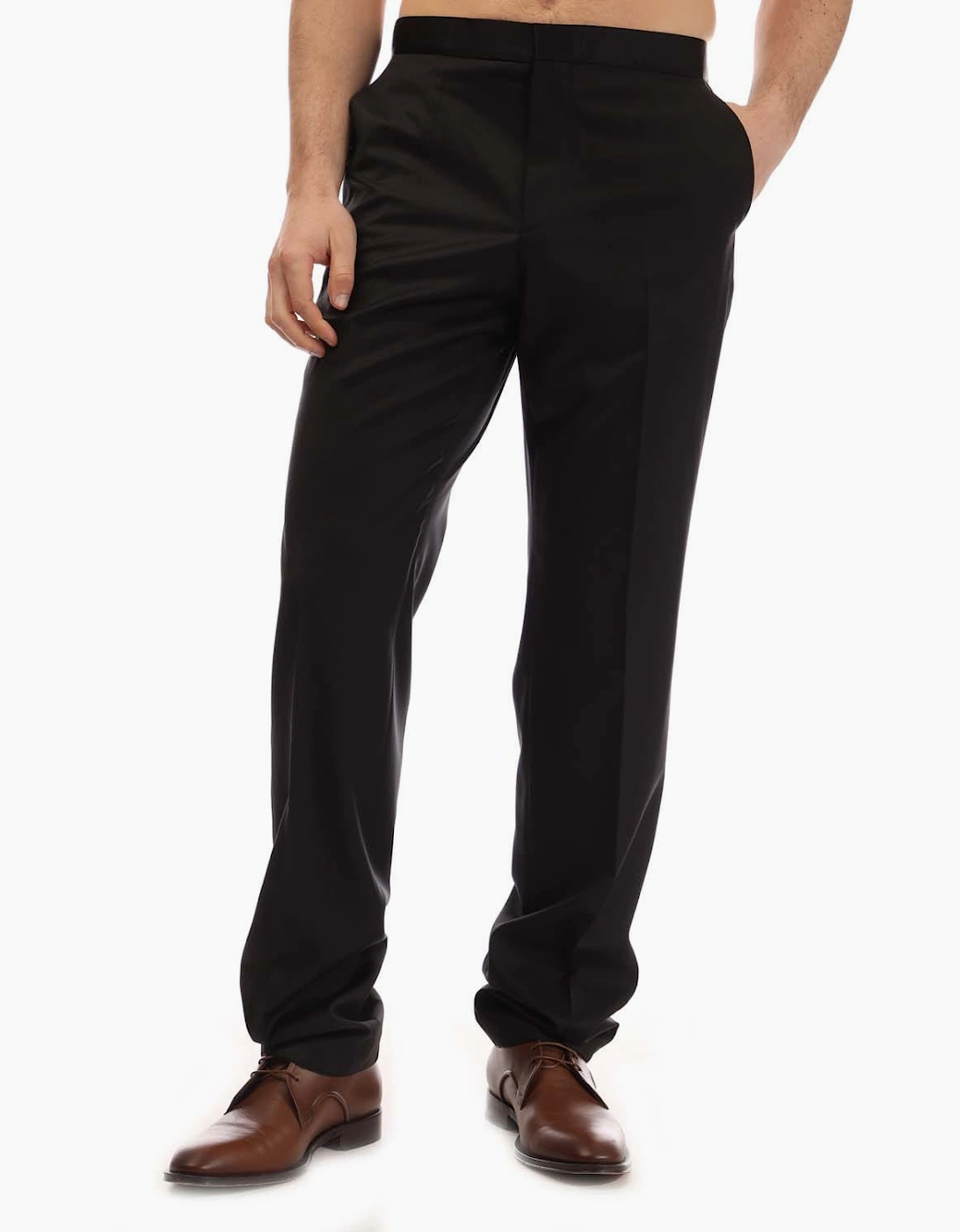 Hugo Boss Men's Ledan Trousers - Black - Size: 38E