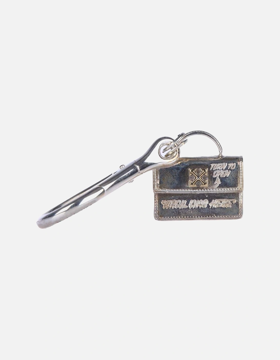 OFF-WHITE Women's Jitney Key Holder - Silver - Size: ONE size