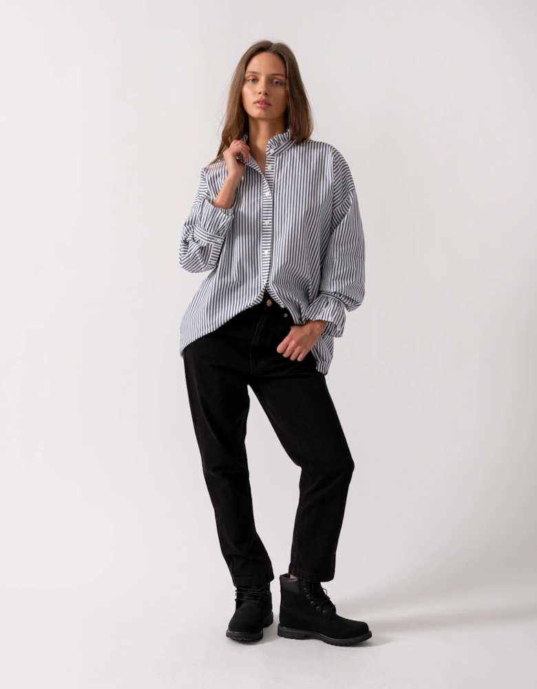 Mae Womens Frill Neck Shirt