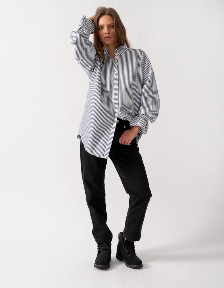 Mae Womens Frill Neck Shirt