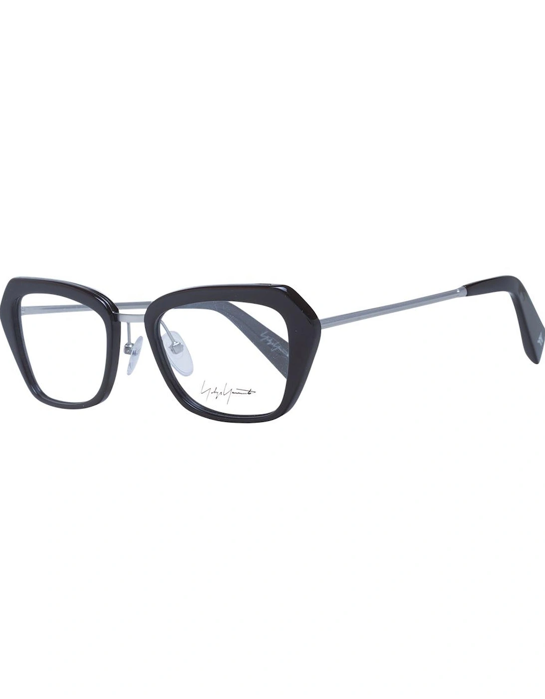 Rectangle Full-Rim Metal & Plastic Glasses Women - Black Frames, 4 of 3
