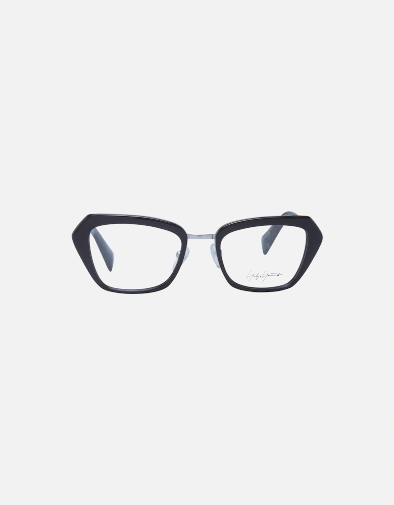Rectangle Full-Rim Metal & Plastic Glasses Women - Black Frames