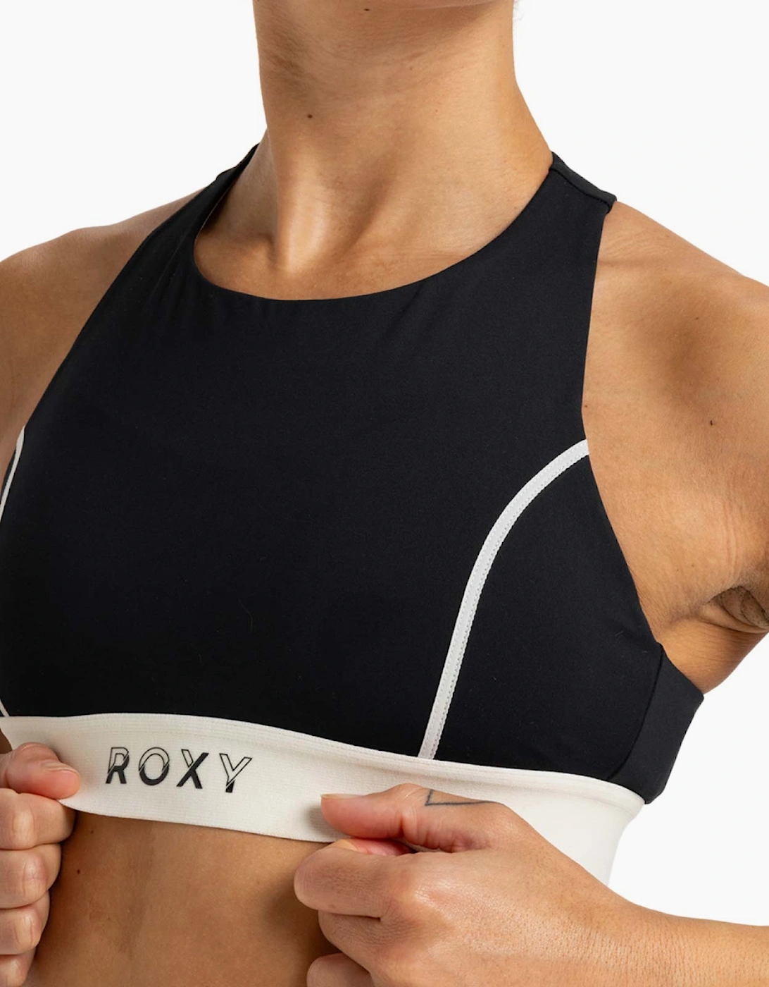 Roxy Women's Roxy Womens Bold Moves Sports Bra - Black/Grey
