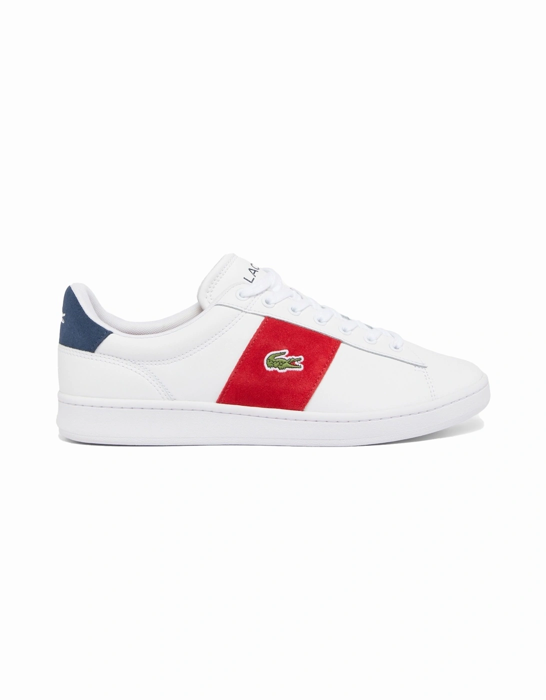 Men's Lacoste Carnaby Set Trainer White/Red - White/Multi - Size: 10