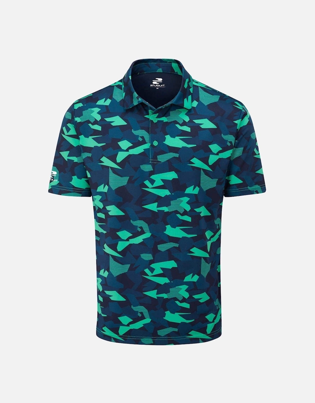 Mens Golf Bullfinch Polo - Blue/green, 2 of 1